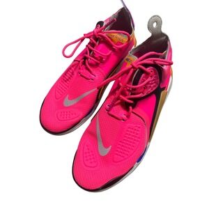 Nike Joyride Run Flyknit Hot Pink Silver Running Shoes‎ Women's Size 8.5
